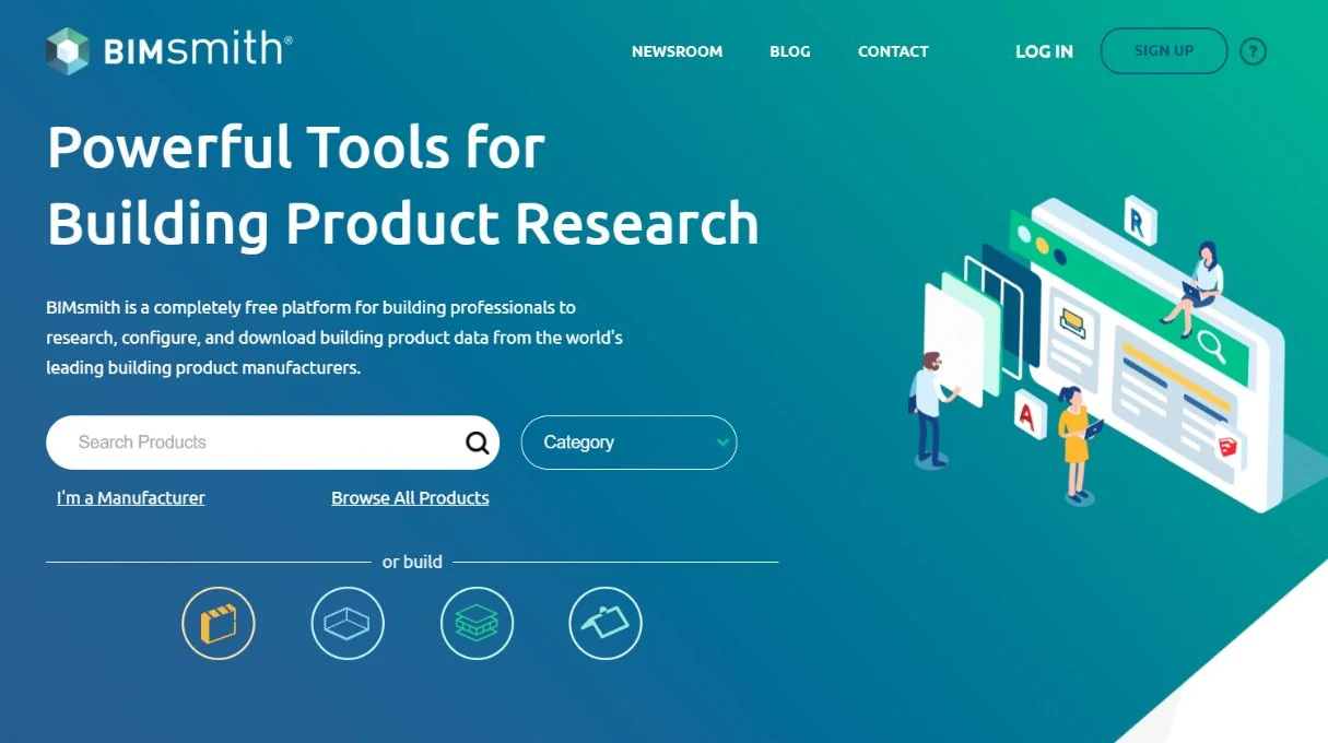 BIMsmith official building product research entry for building material procurement